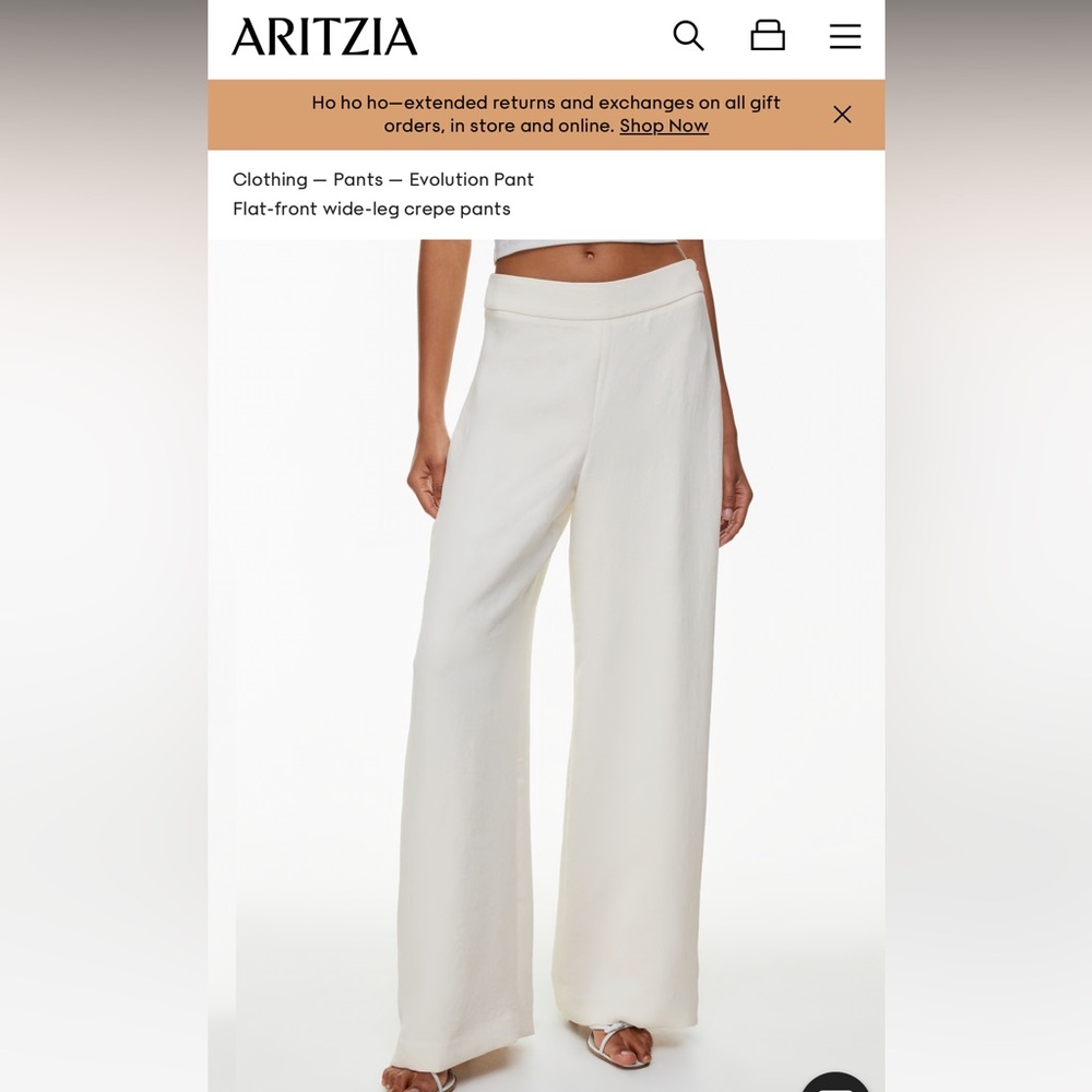Aritzia Birch White Evolution Pants